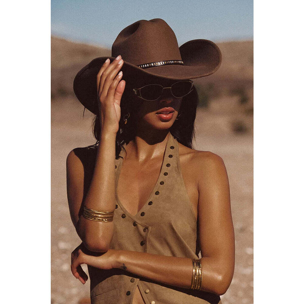 12th Tribe McGraw Olive Cowboy Hat Size O/S